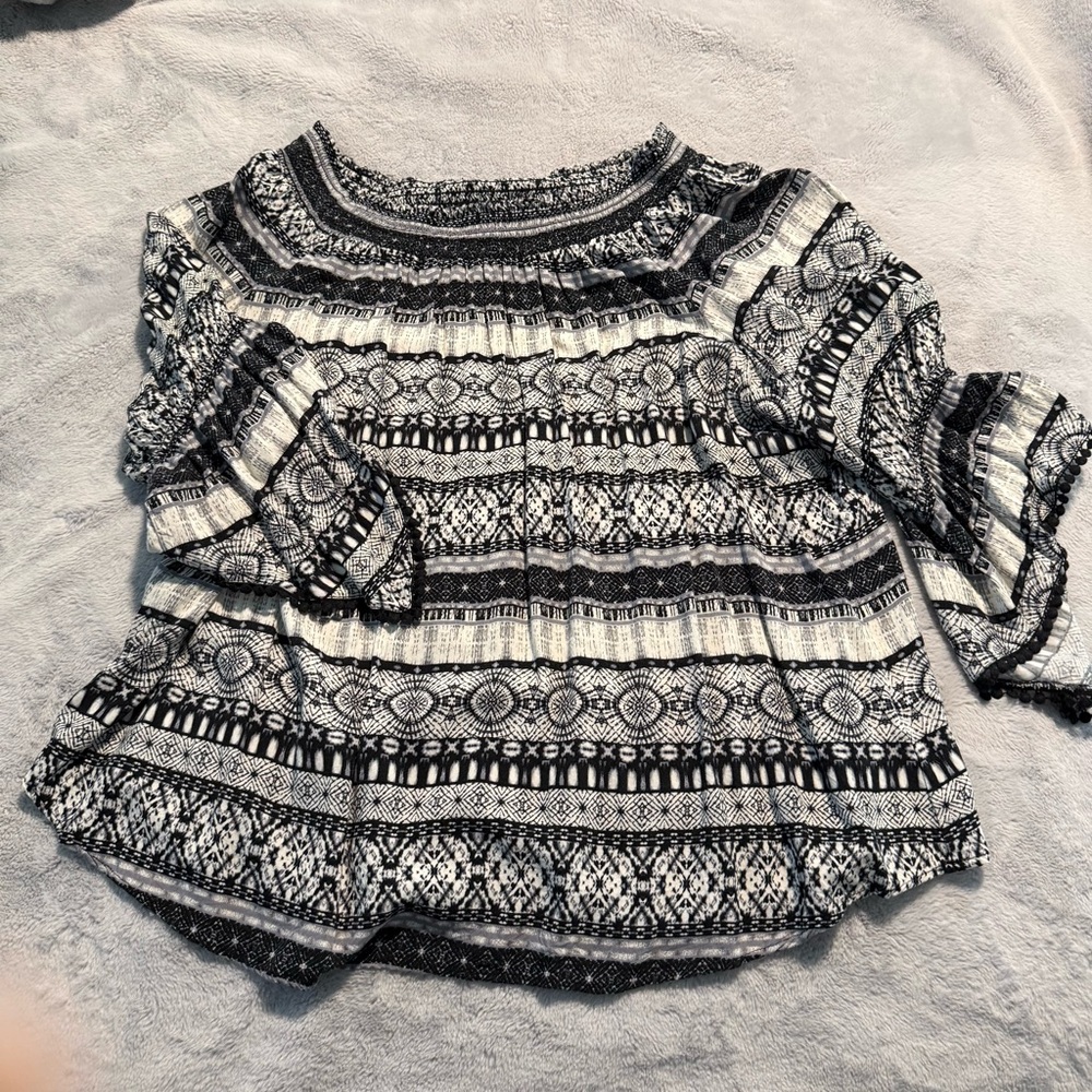 Westport Monochrome Textured Top